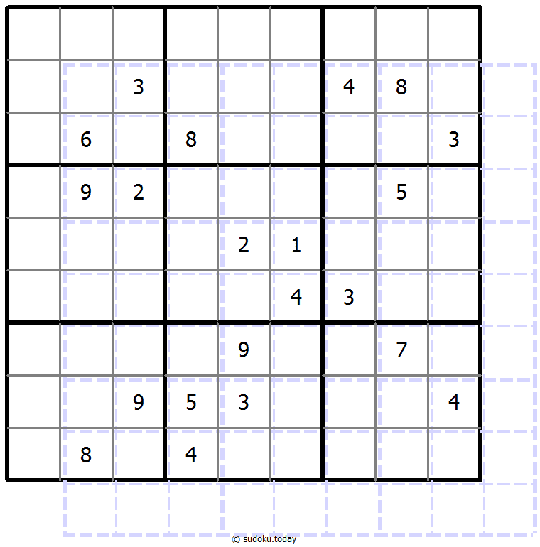 Sudoku de sombras 10x10 Dia 30 de octubre de 2025
