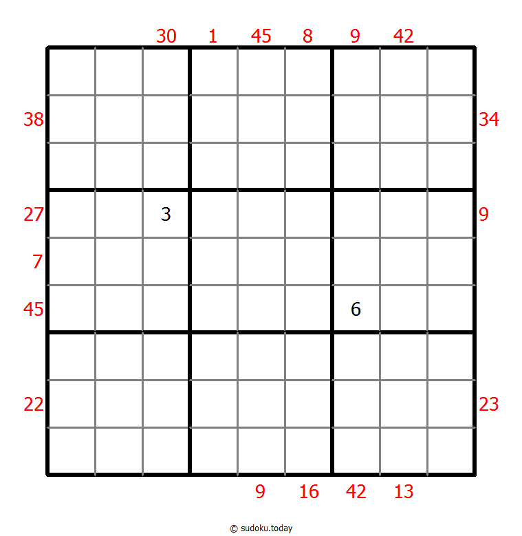 X Sums Sudoku