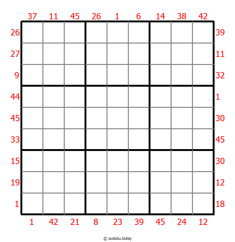 X Sums Sudoku