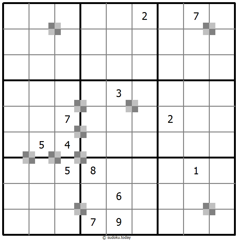 Sudoku pastel bicolor