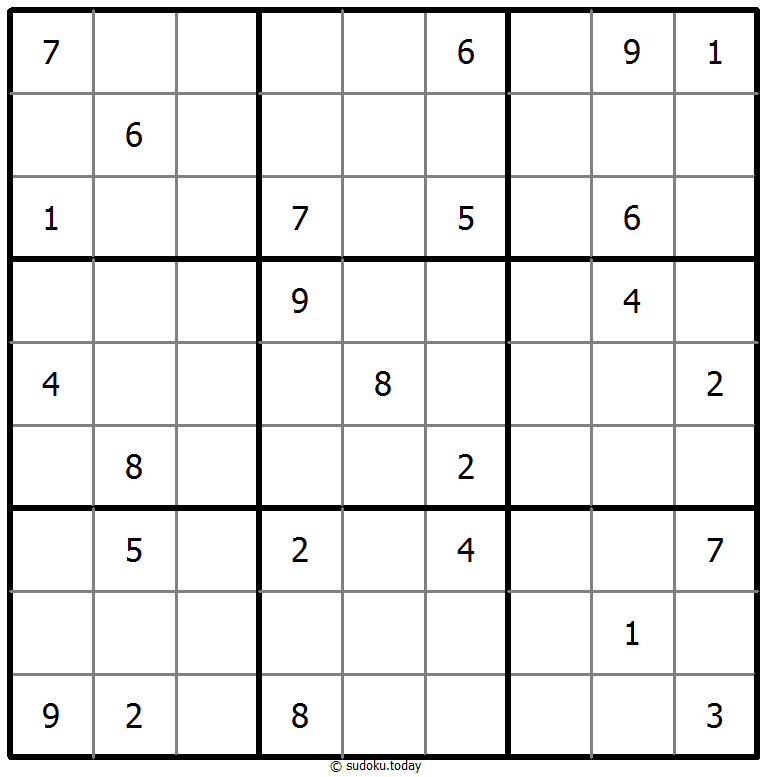 Sudoku clásico Dia 27 de octubre de 2025