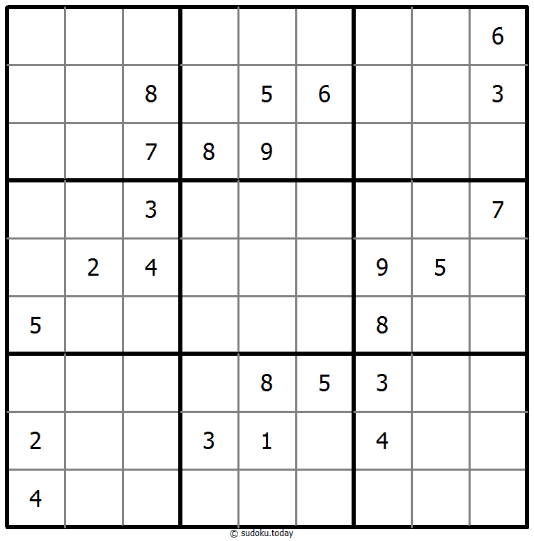 Sudoku clásico Dia 27 de octubre de 2025