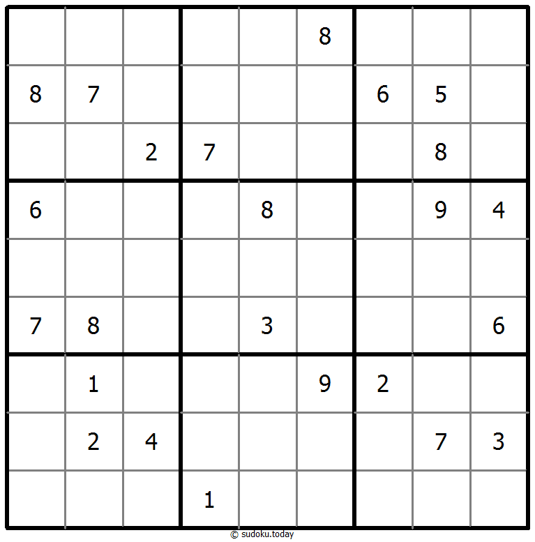 Sudoku clásico Dia 27 de octubre de 2025