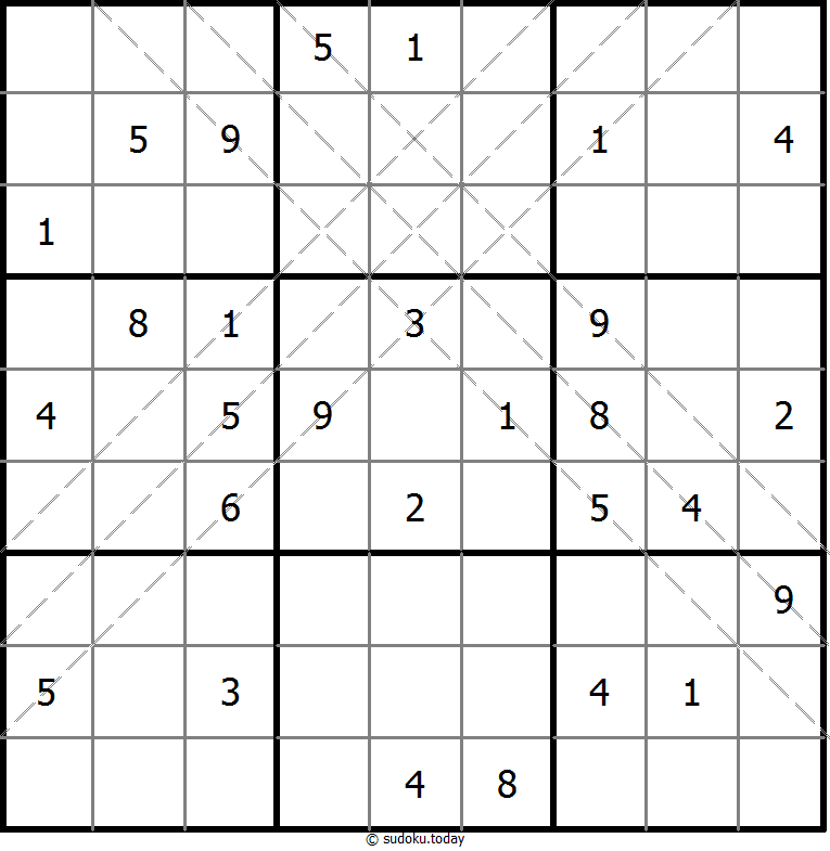 Sudoku de múltiples diagonales Dia 27 de octubre de 2025