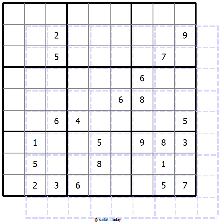 Sudoku de sombras 10x10