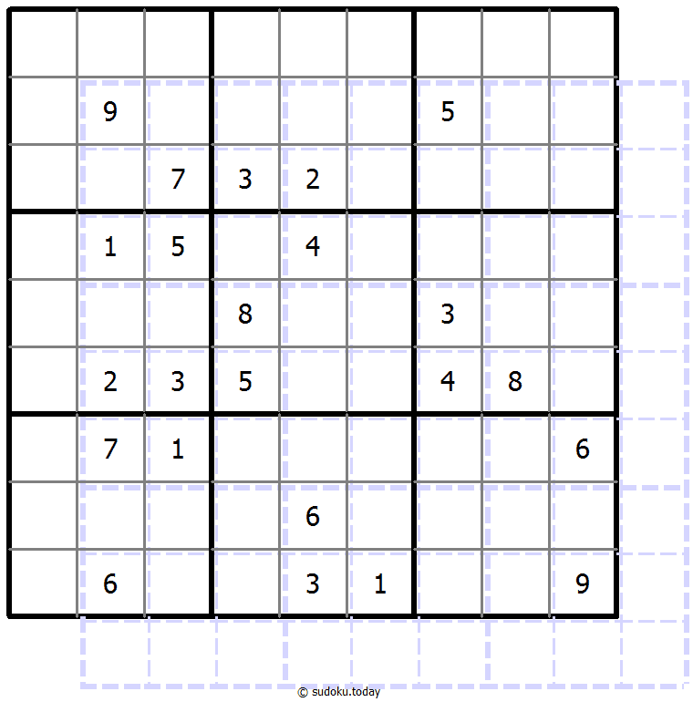 Sudoku de sombras 10x10