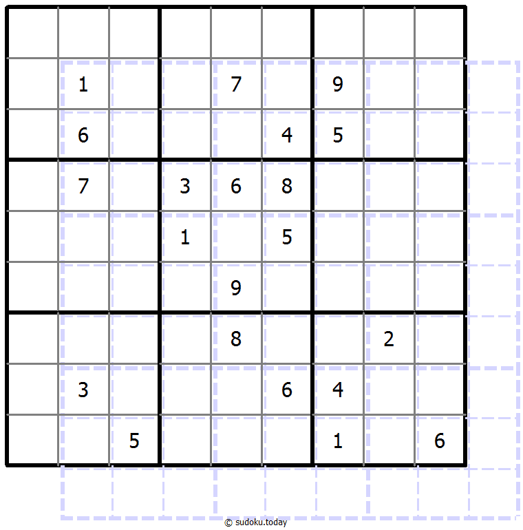 Sudoku de sombras 10x10