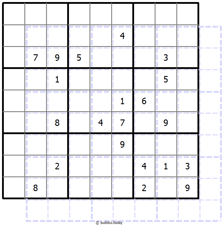Sudoku de sombras 10x10