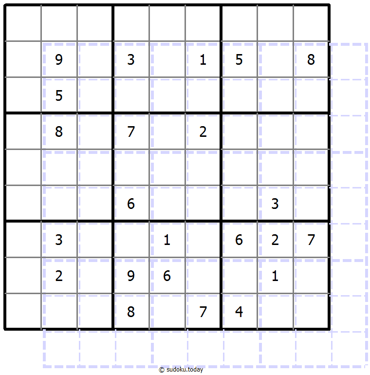Sudoku de sombras 10x10