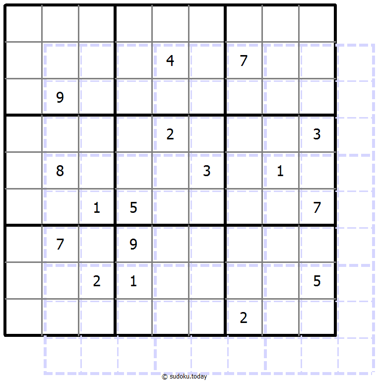 Sudoku de sombras 10x10