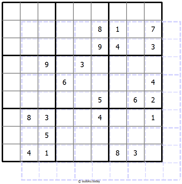 Sudoku de sombras 10x10 #39626
