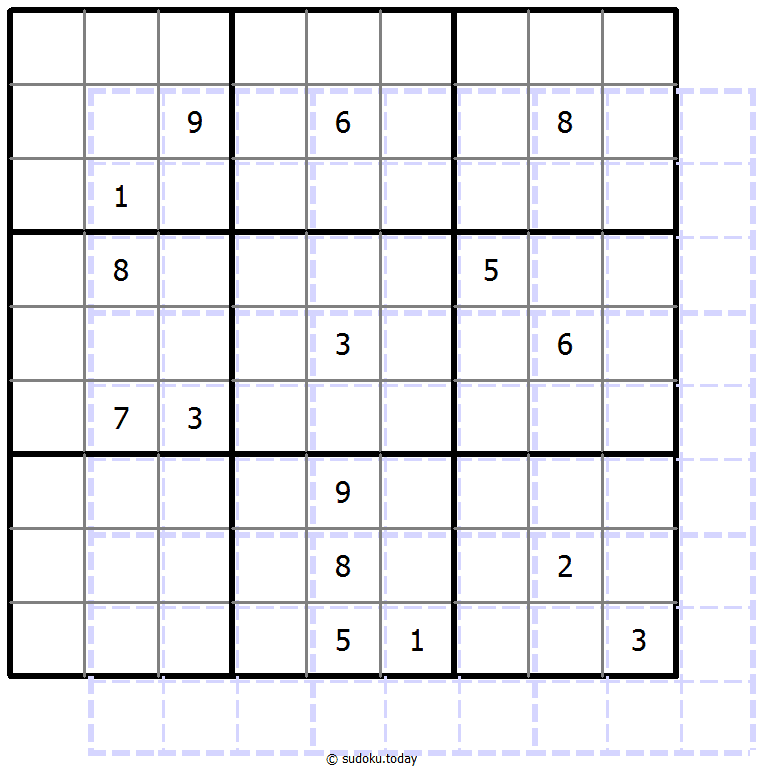 Sudoku de sombras 10x10