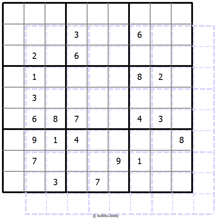 Sudoku de sombras 10x10 #39639