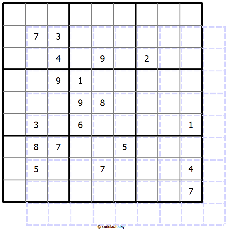 Sudoku de sombras 10x10 #39651