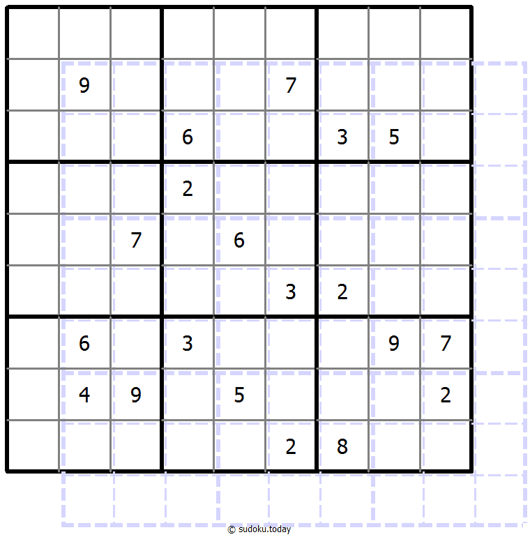 Sudoku de sombras 10x10 #39659