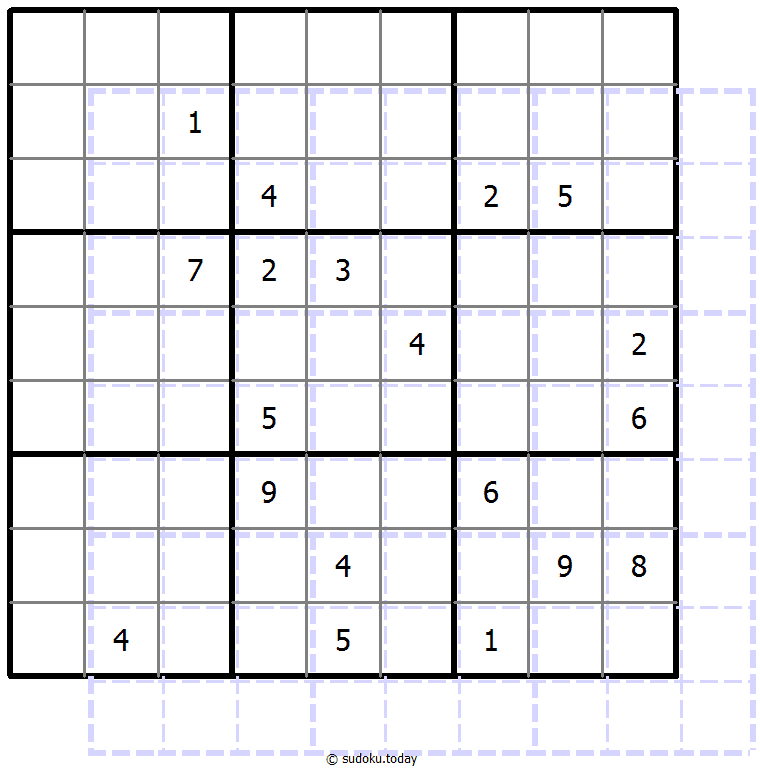 Sudoku de sombras 10x10