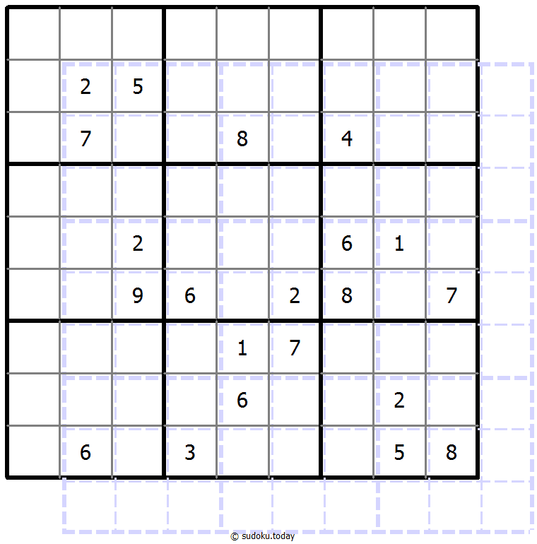 Sudoku de sombras 10x10