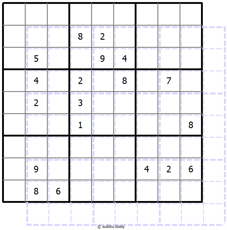 Sudoku de sombras 10x10