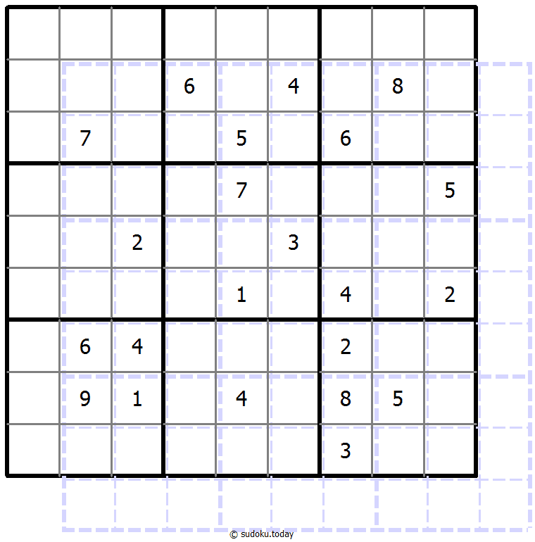 Sudoku de sombras 10x10