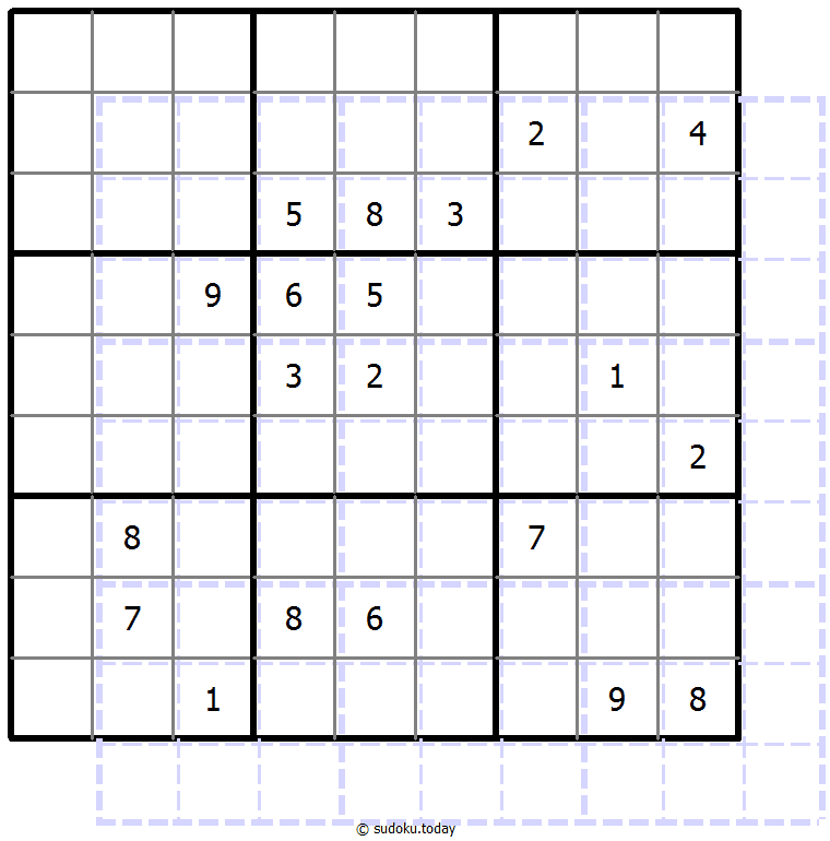 Sudoku de sombras 10x10