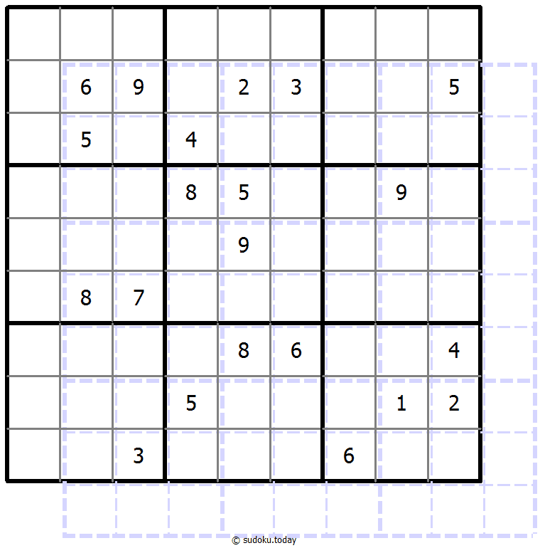 Sudoku de sombras 10x10