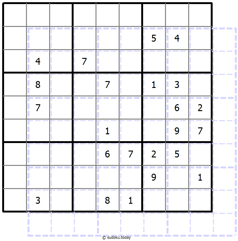 Sudoku de sombras 10x10 #39765