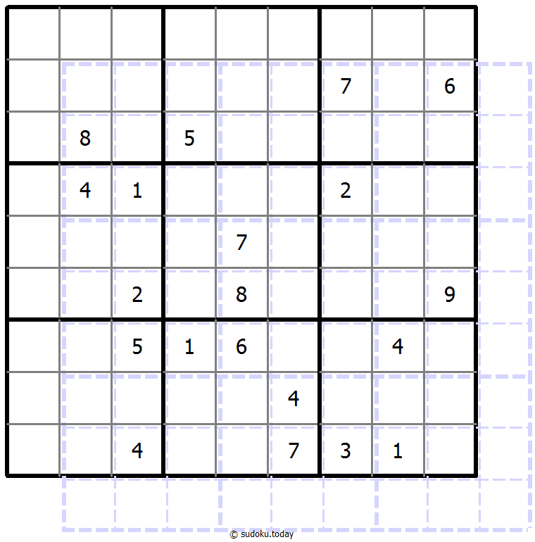 Sudoku de sombras 10x10
