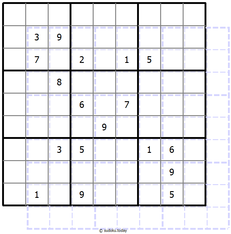 Sudoku de sombras 10x10 #39800