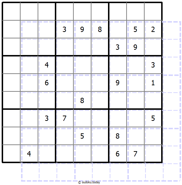 Sudoku de sombras 10x10 #39822