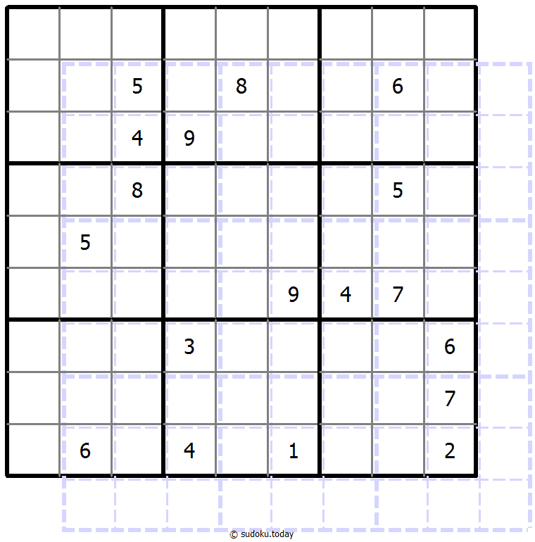 Sudoku de sombras 10x10