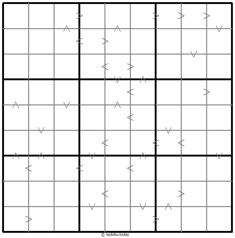Greater Than Kropki Sudoku Dia 04 de enero de 2026