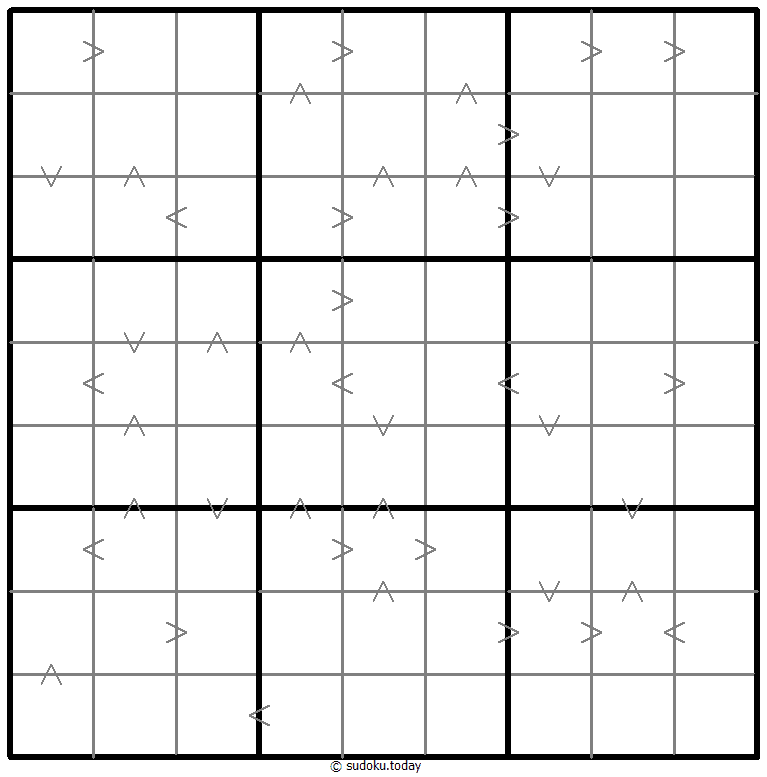 Greater Than Kropki Sudoku Dia 18 de diciembre de 2025