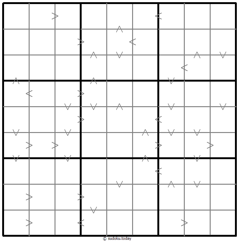 Greater Than Kropki Sudoku Dia 25 de noviembre de 2025