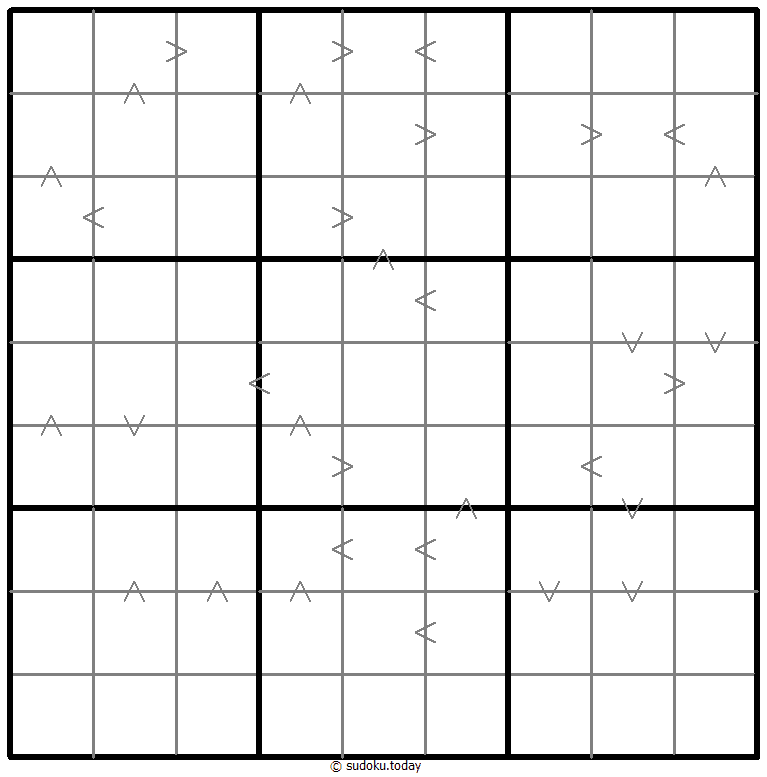 Greater Than Kropki Sudoku Dia 31 de diciembre de 2025