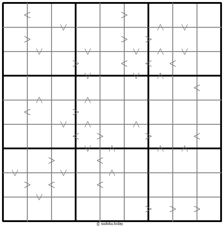 Greater Than Kropki Sudoku Dia 06 de enero de 2026