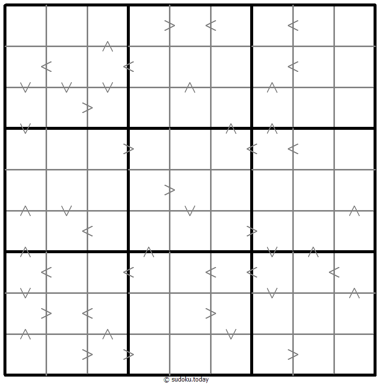 Greater Than Kropki Sudoku Dia 16 de diciembre de 2025