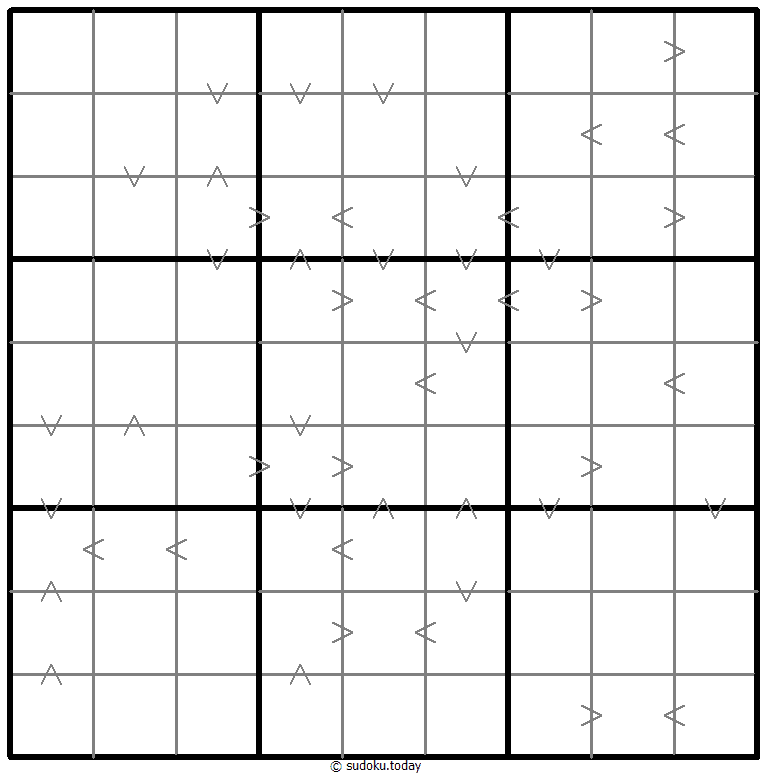 Greater Than Kropki Sudoku Dia 20 de diciembre de 2025