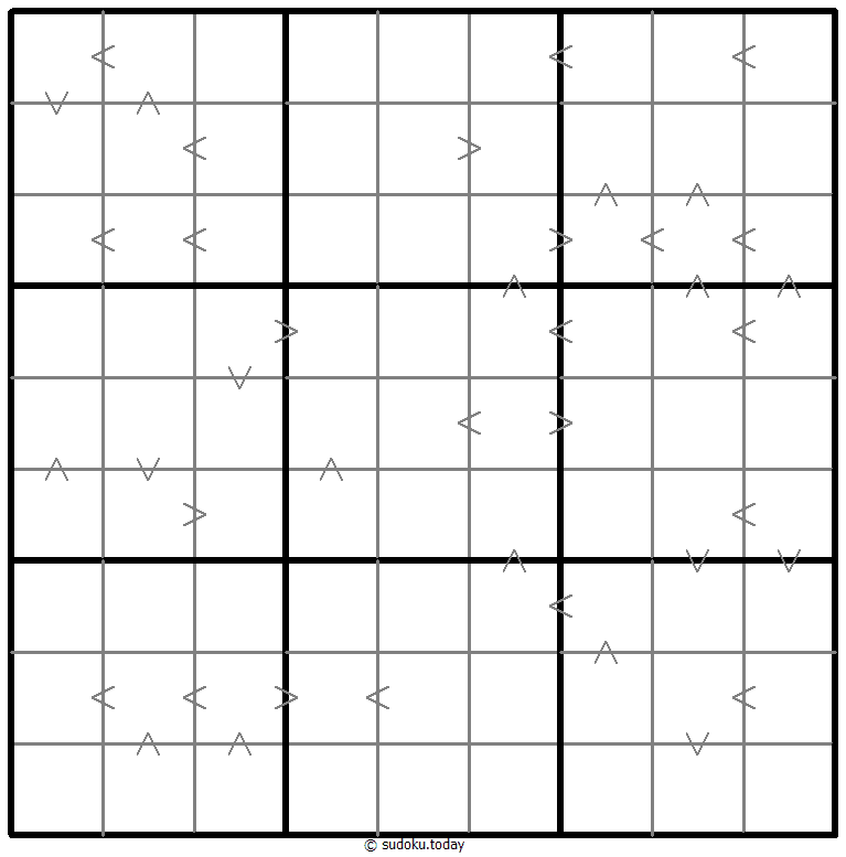 Greater Than Kropki Sudoku Dia 03 de enero de 2026