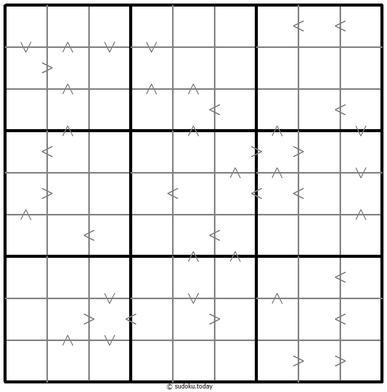 Greater Than Kropki Sudoku Dia 22 de enero de 2026