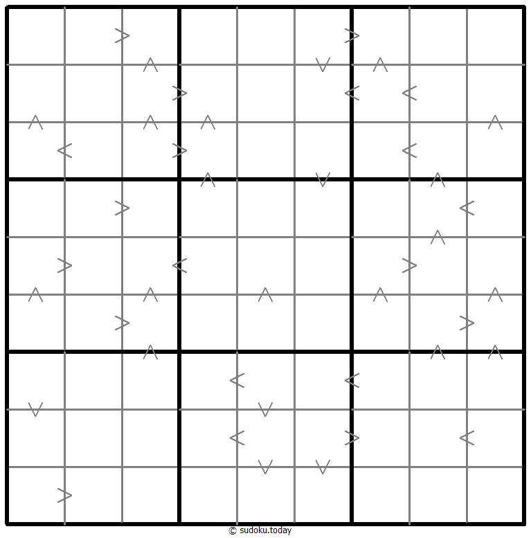 Greater Than Kropki Sudoku Dia 02 de diciembre de 2025