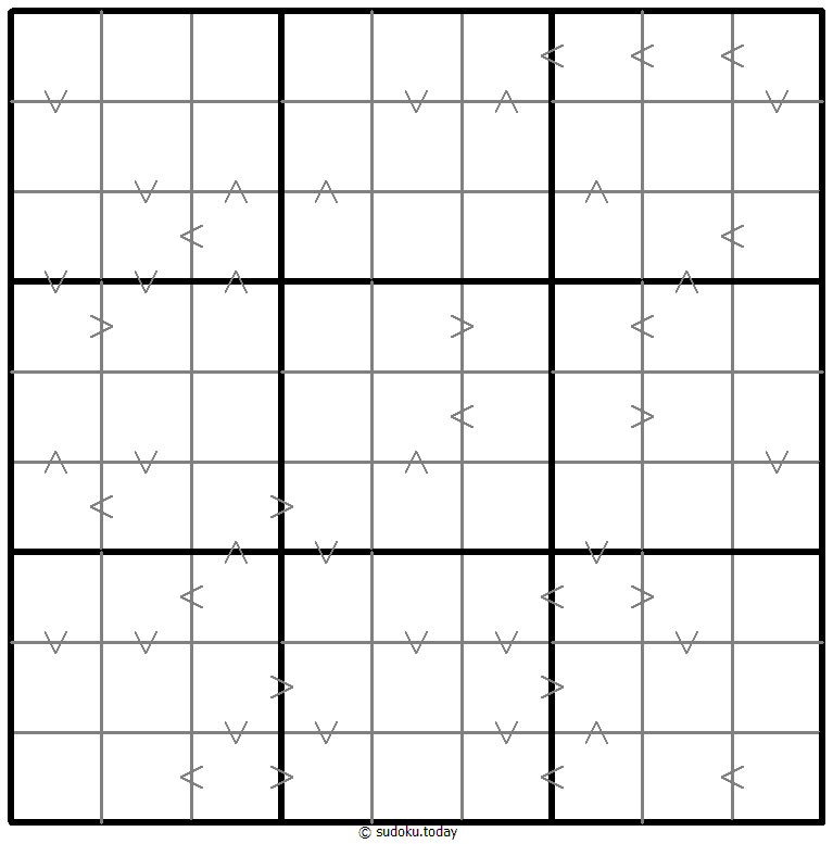 Greater Than Kropki Sudoku Dia 28 de diciembre de 2025