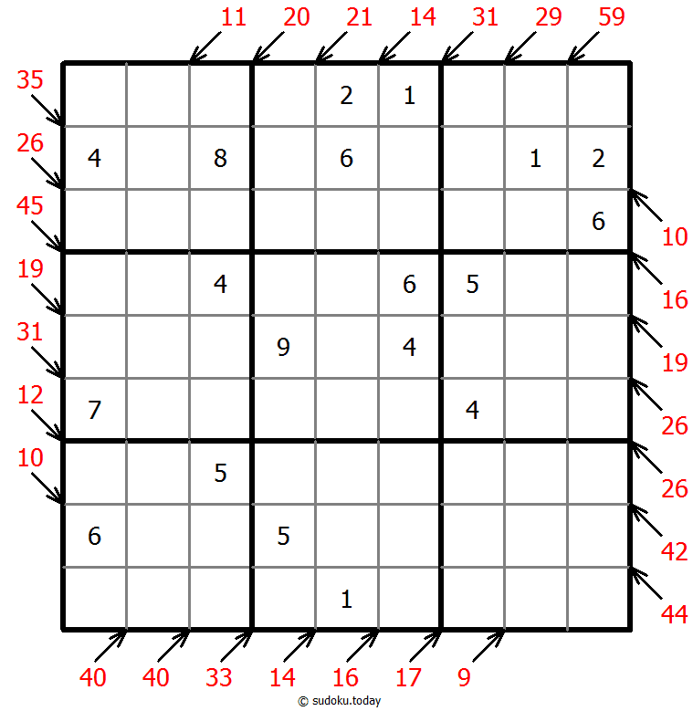 Sudoku pequeño asesino