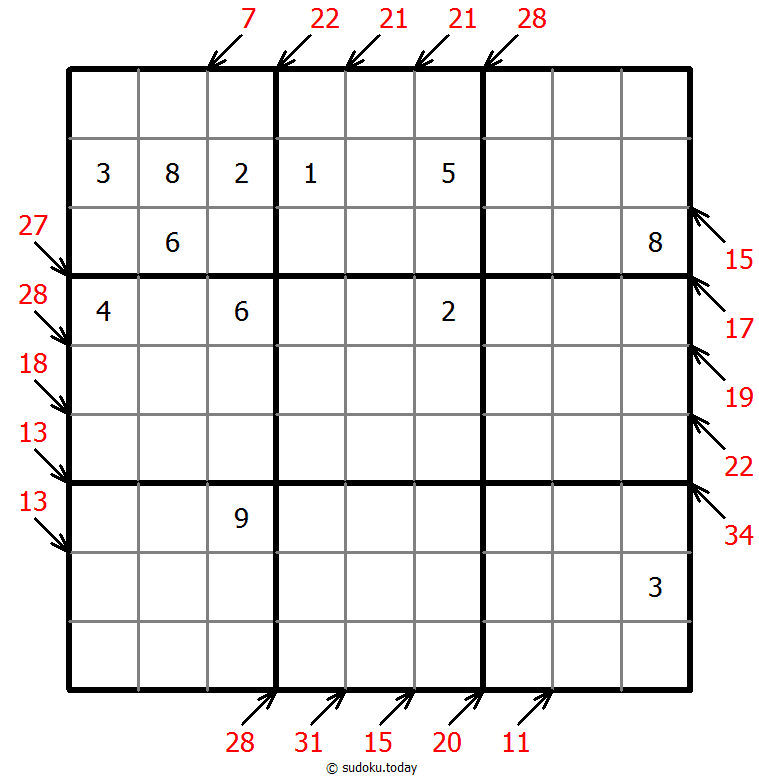 Sudoku pequeño asesino