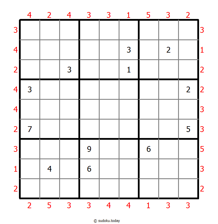 Skyscrapers Sudoku Dia 26 de diciembre de 2025