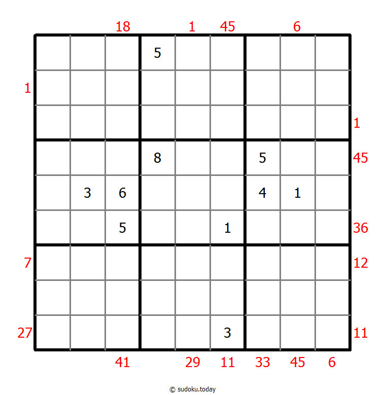 Sudoku suma X