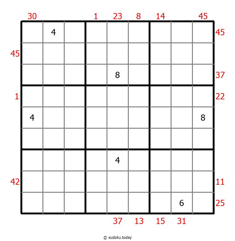 Sudoku suma X