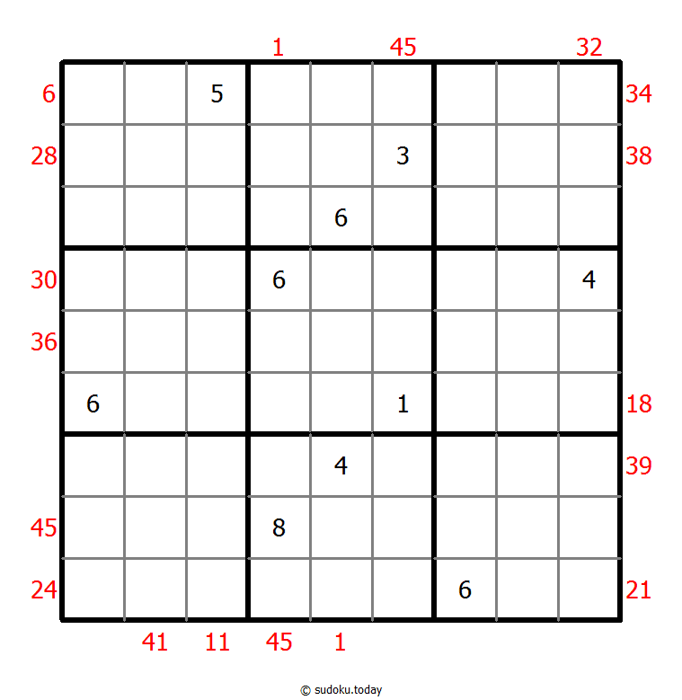 Sudoku suma X