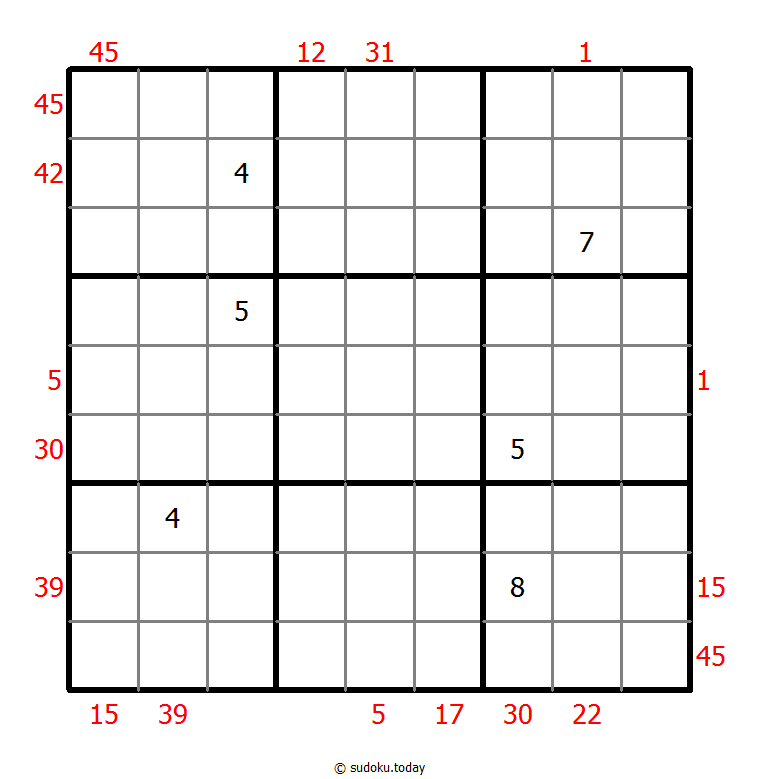 Sudoku suma X