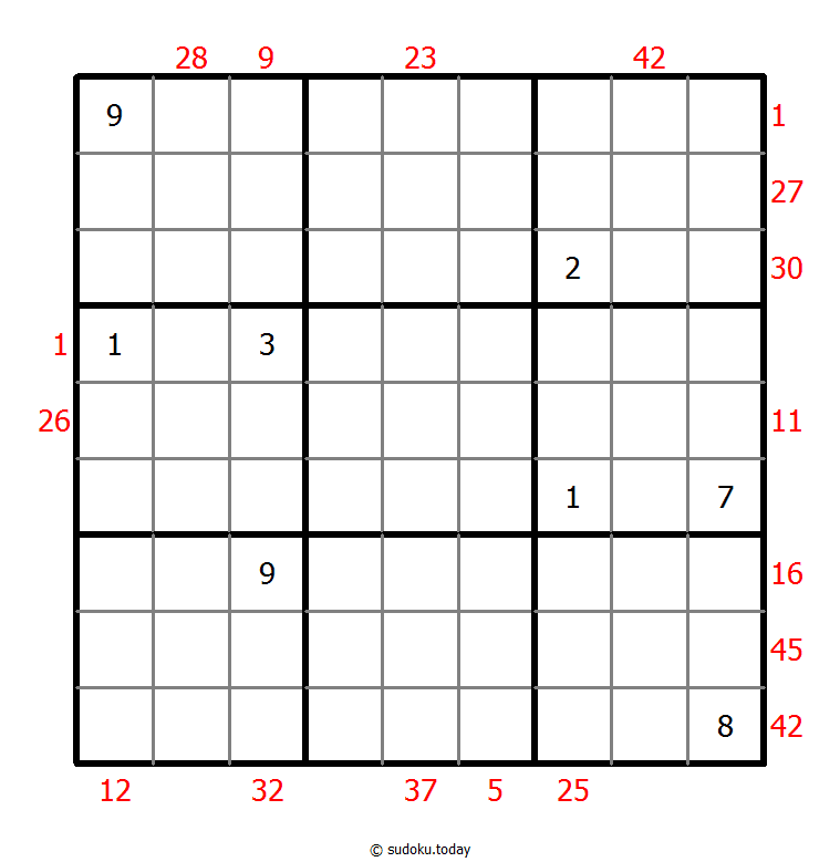 Sudoku suma X
