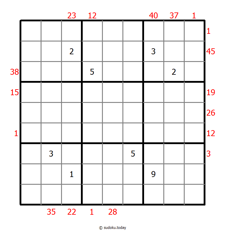 Sudoku suma X
